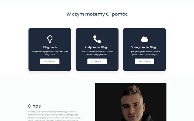 Ads Vision — zbliżenie strony