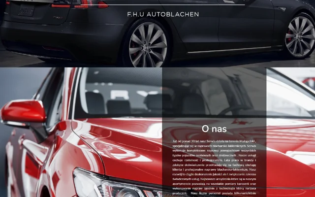 Autoblachen — zbliżenie strony
