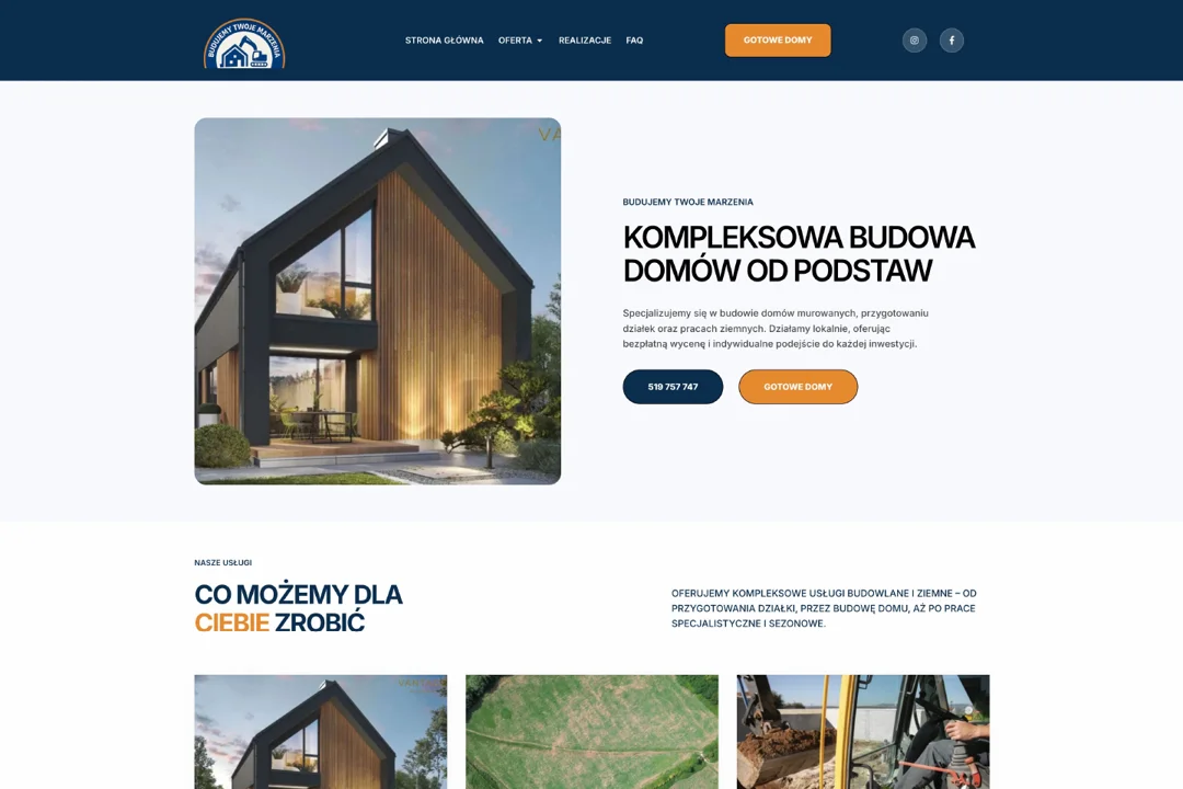 Budujemy Twoje Marzenia: strona główna — fragment