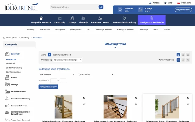 Dekorline — katalog balustrad