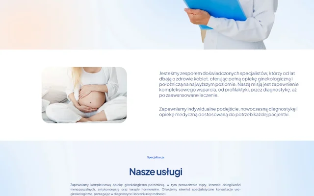 Influmed — zbliżenie strony