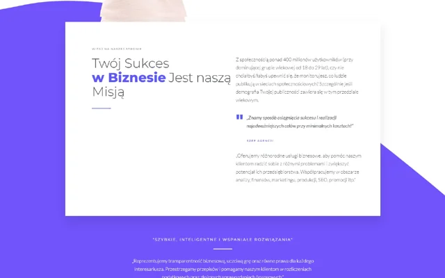 Marketing.eu — zbliżenie strony
