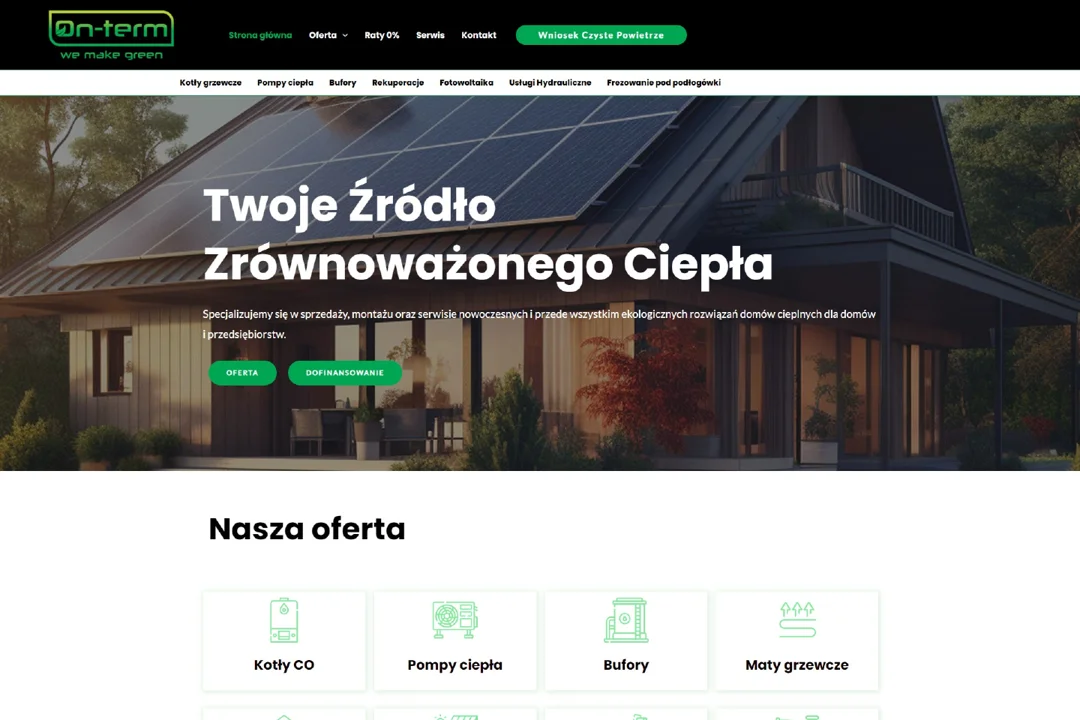 On-term: strona główna — fragment