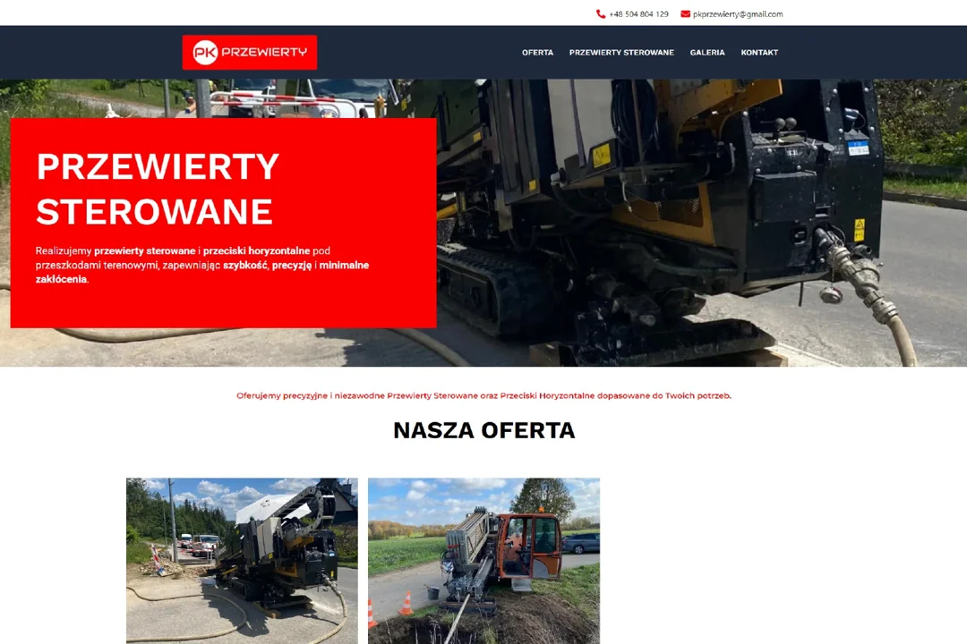 PK Przewierty: strona główna — fragment