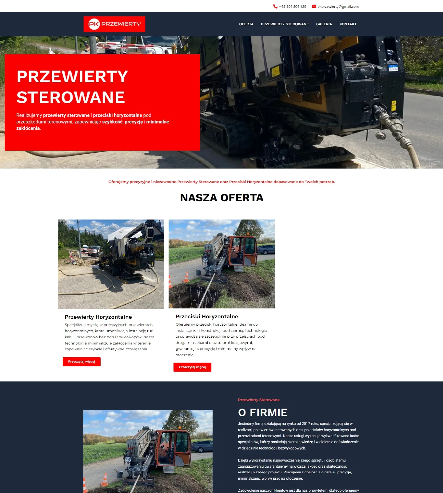 PK Przewierty: strona główna — fragment