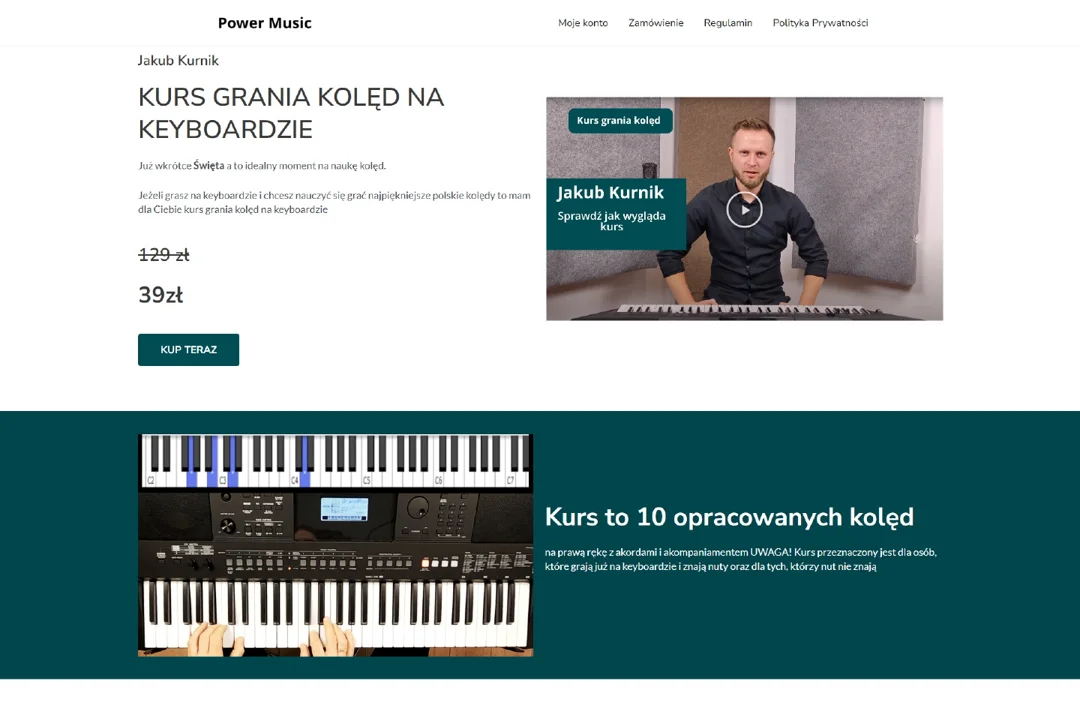 Power Music: strona główna — fragment