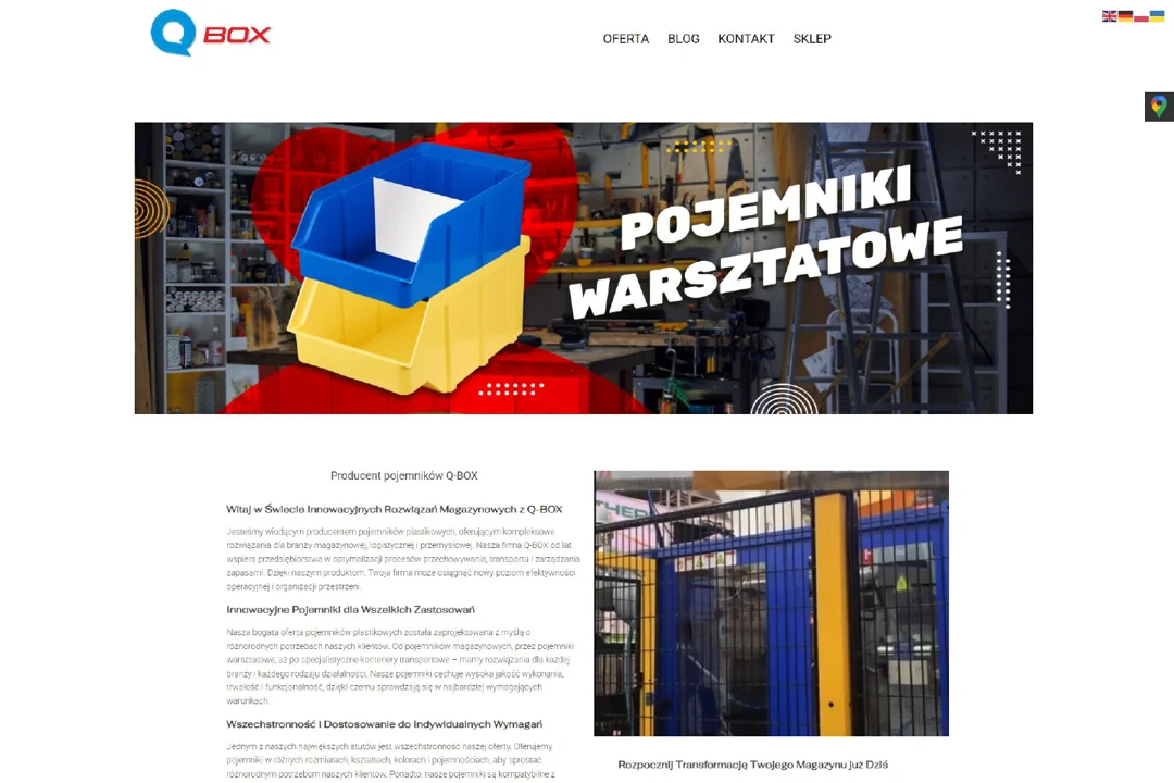 Qbox: strona główna — fragment