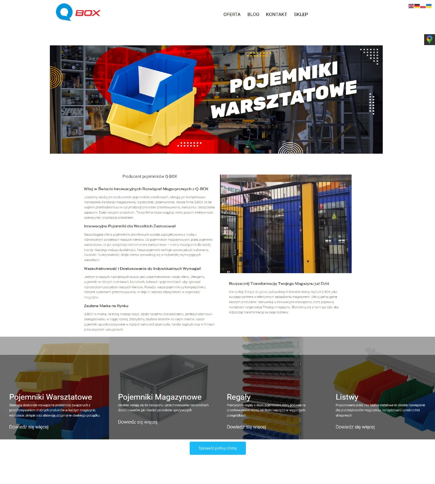 Qbox: strona główna — fragment
