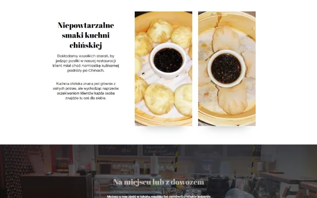 Restauracja Smok — zbliżenie strony