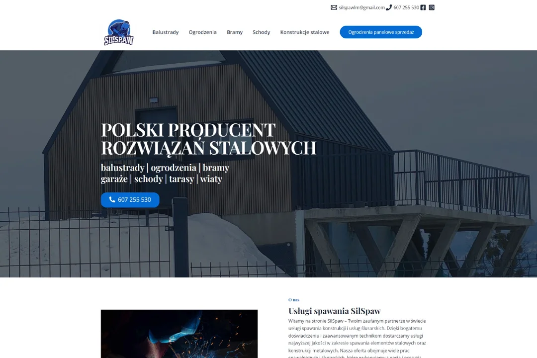 SilSpaw: strona główna — fragment