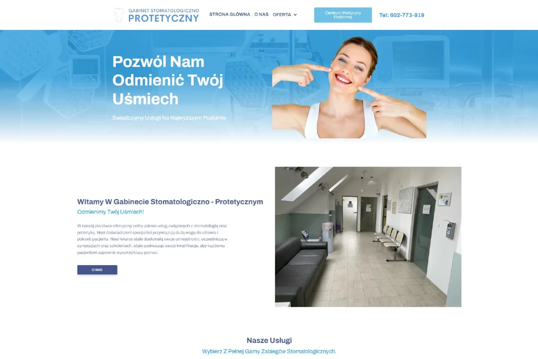 Stomatologia Gdów: strona główna — fragment